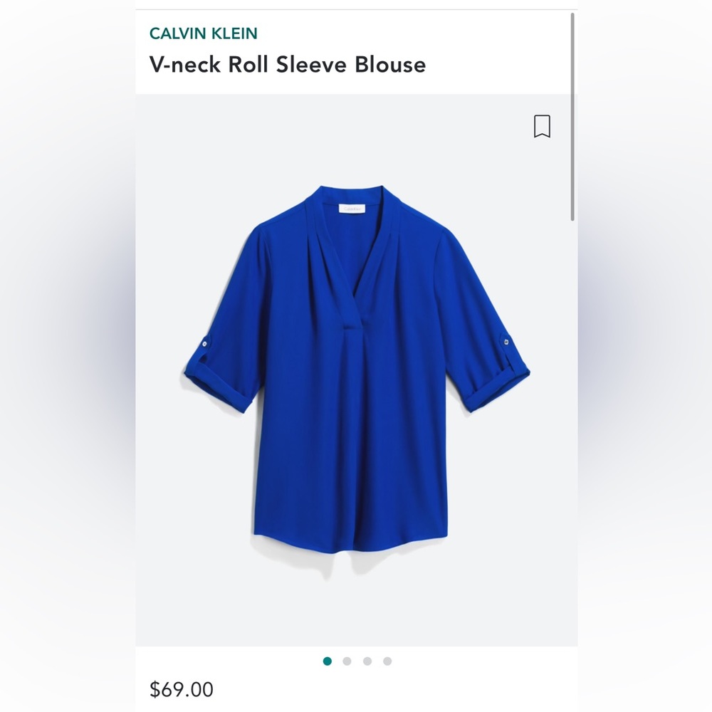 Calvin Klein top cobalt blue XL stitch fix